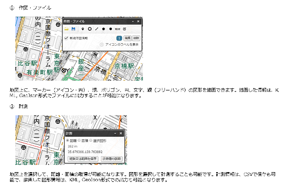 国土情報ウエブマッピングシステム,作図