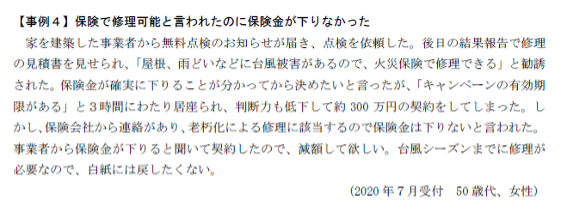 損害保険,事例