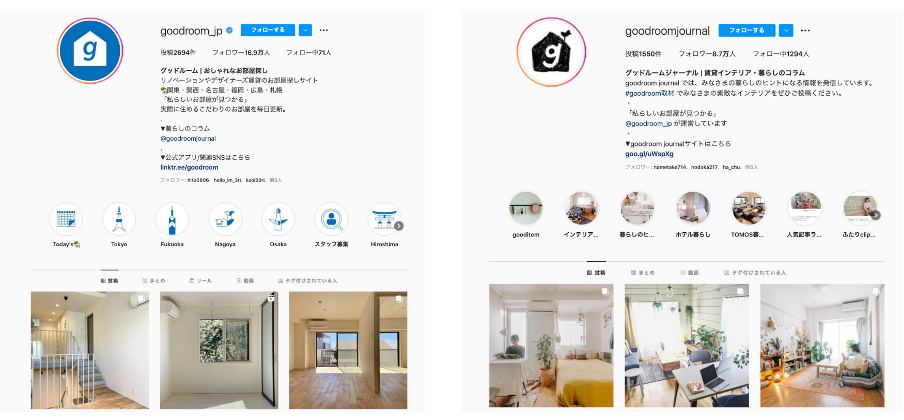 goodroomのInstagram