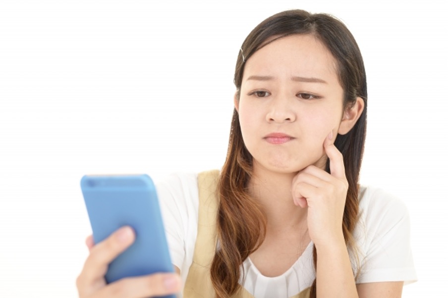 女性,スマホ,困る