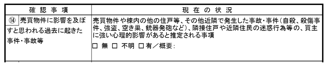 物件状況等報告書