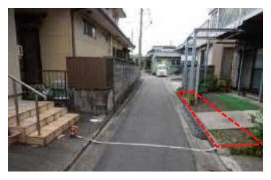 舗装工事等,取り残される,土地