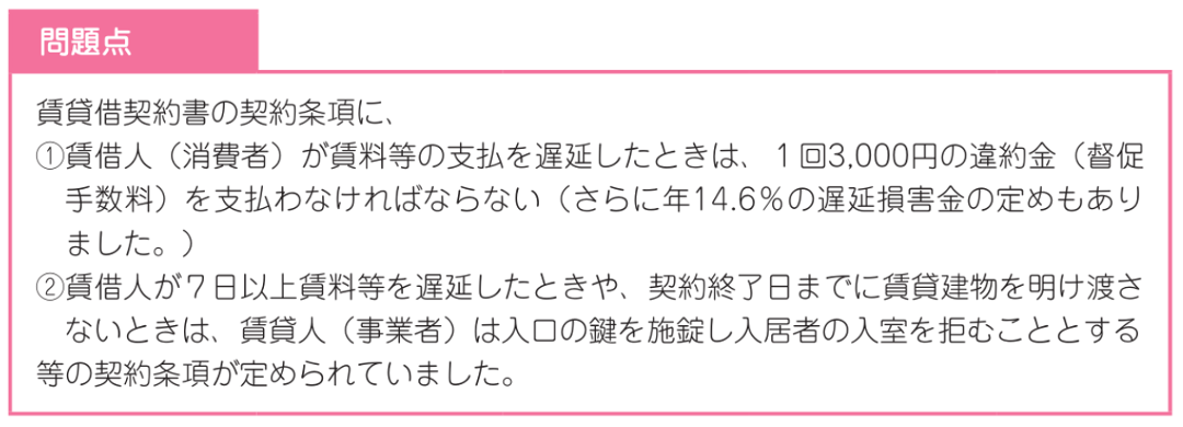 適格消費者団体,賃貸借契約書