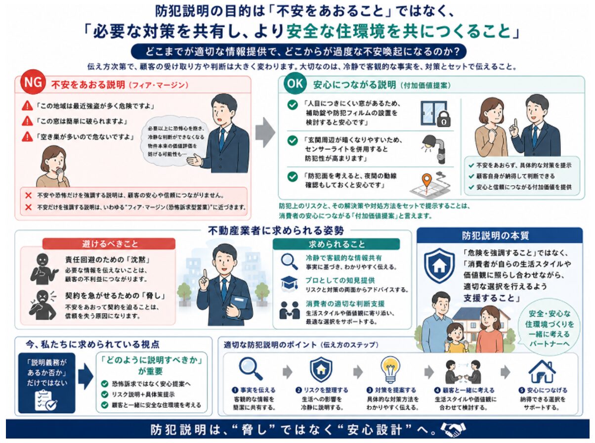 防犯説明,目的