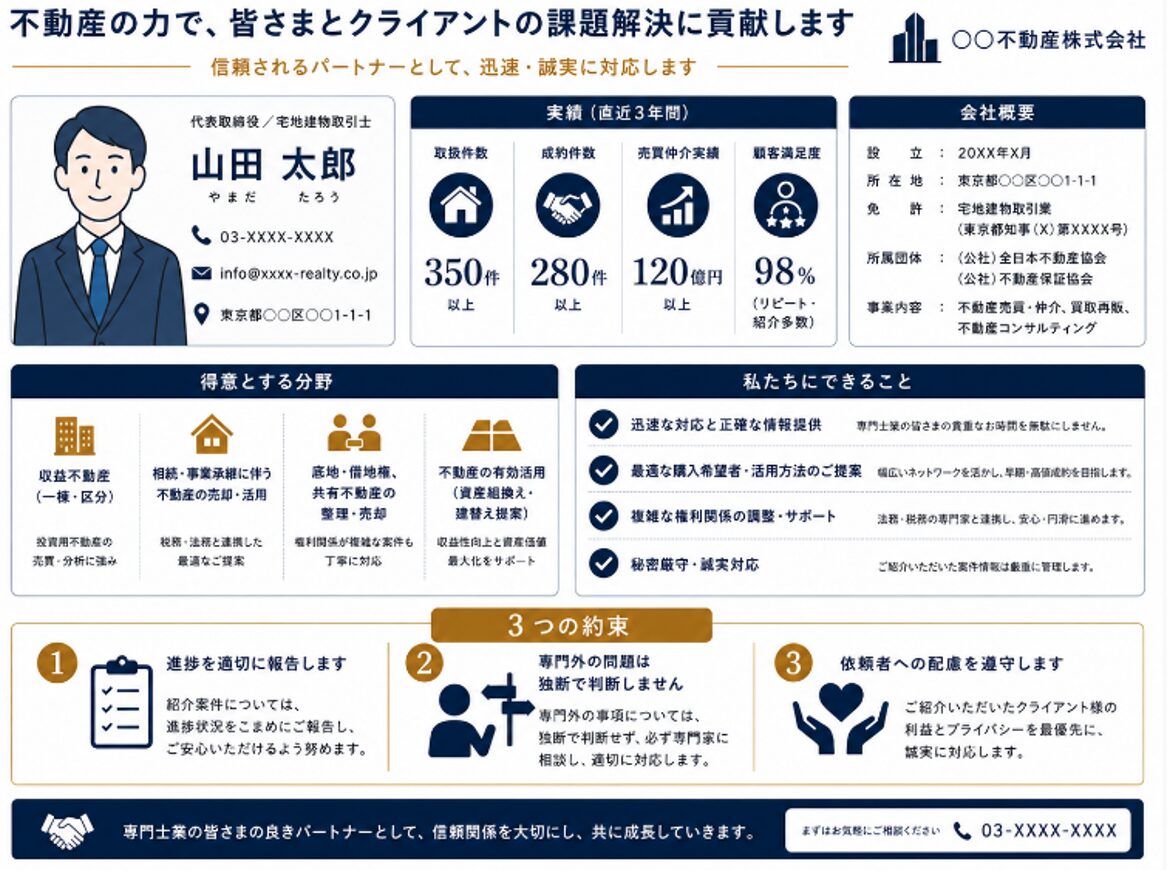 企業PR書面,不動産
