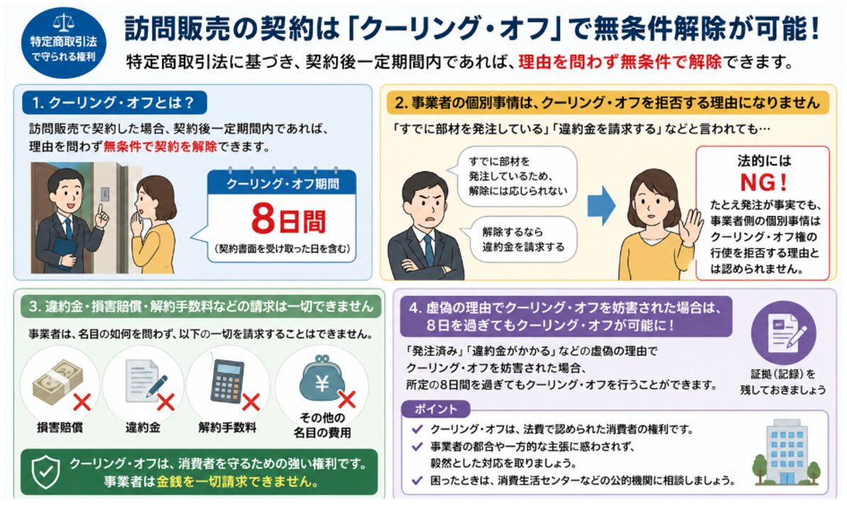 訪問販売,契約,クーリングオフ
